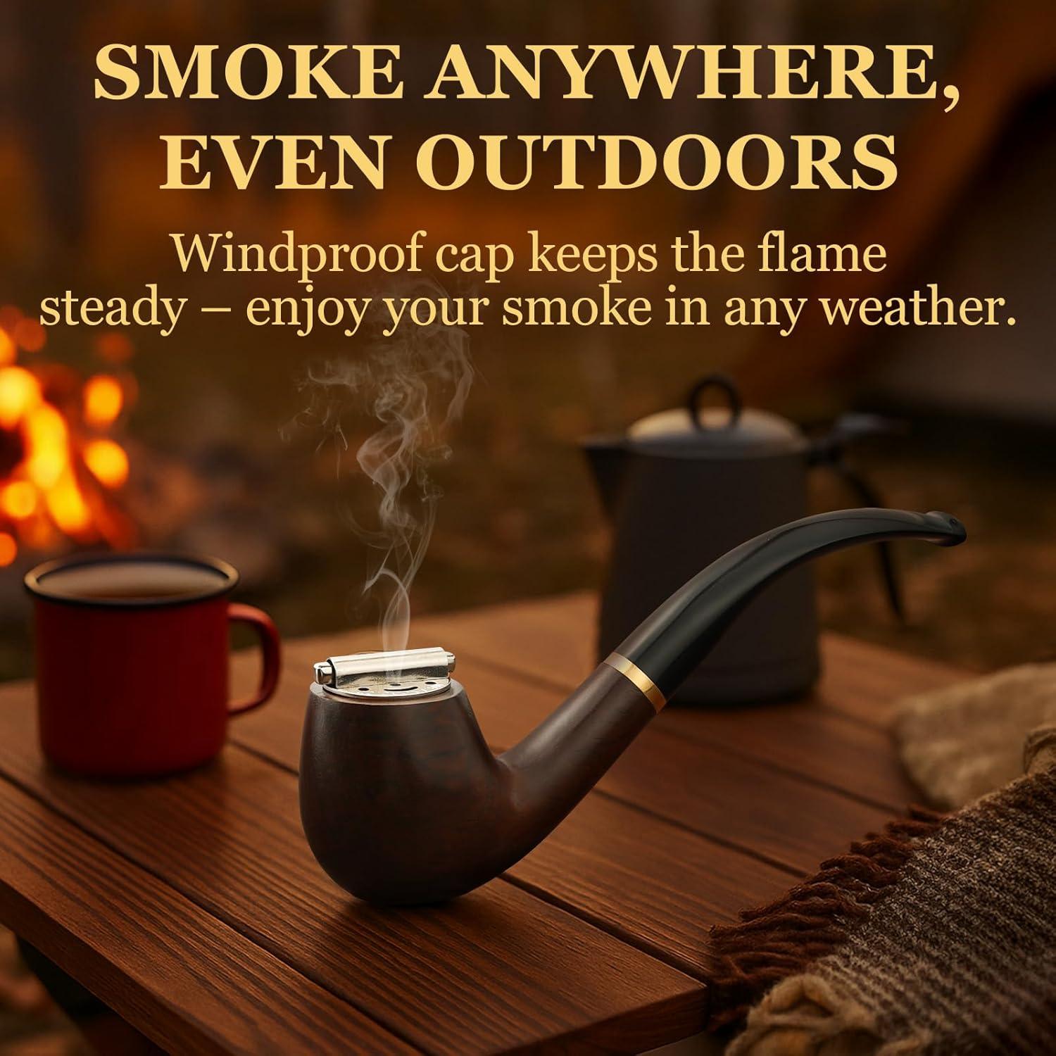 Pipa de Tabaco Joyoldelf Ébano Hecha a Mano con Accesorios