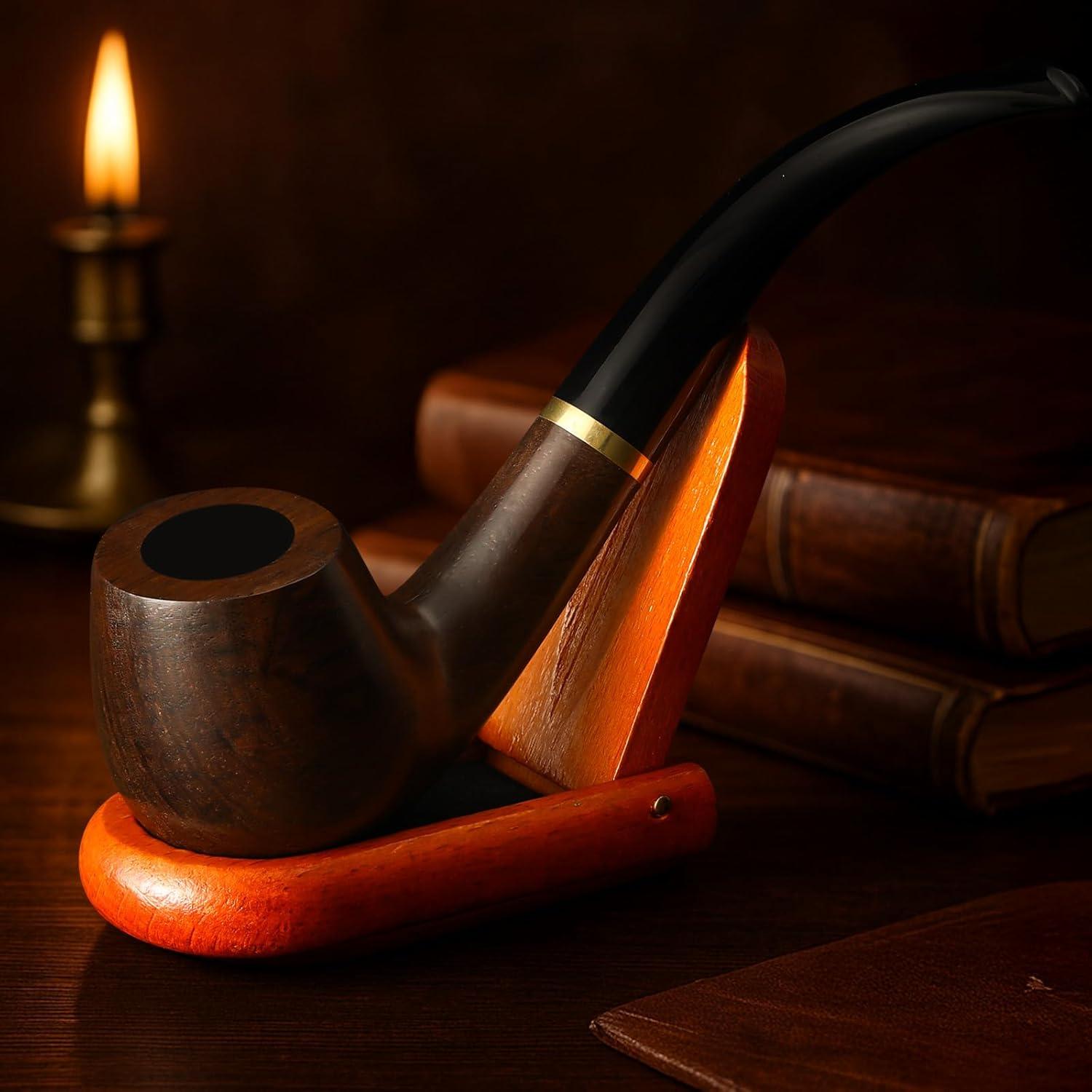 Pipa de Tabaco Joyoldelf Ébano Hecha a Mano con Accesorios