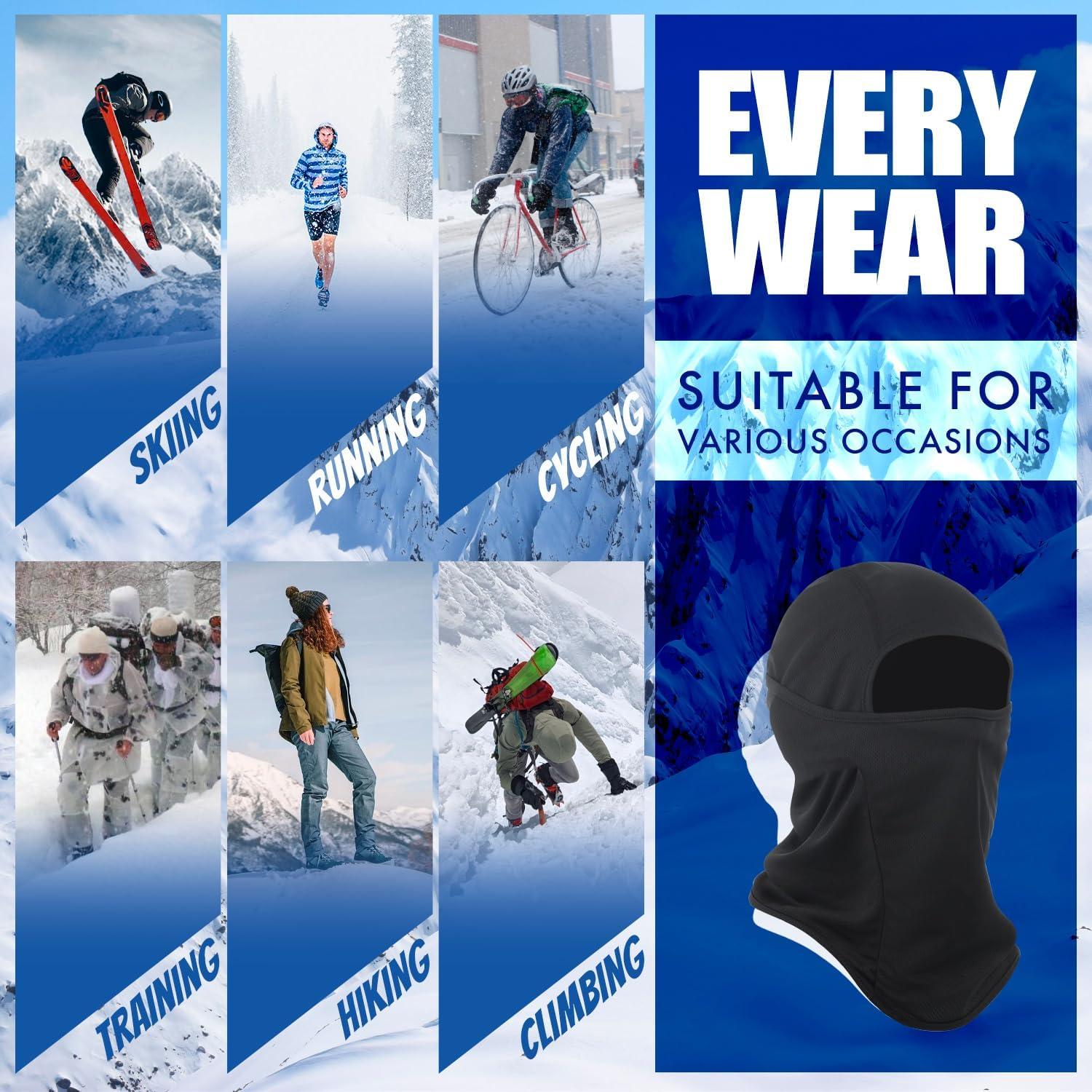 Máscara Balaclava Invierno 3 Piezas UV Protección - Unisex