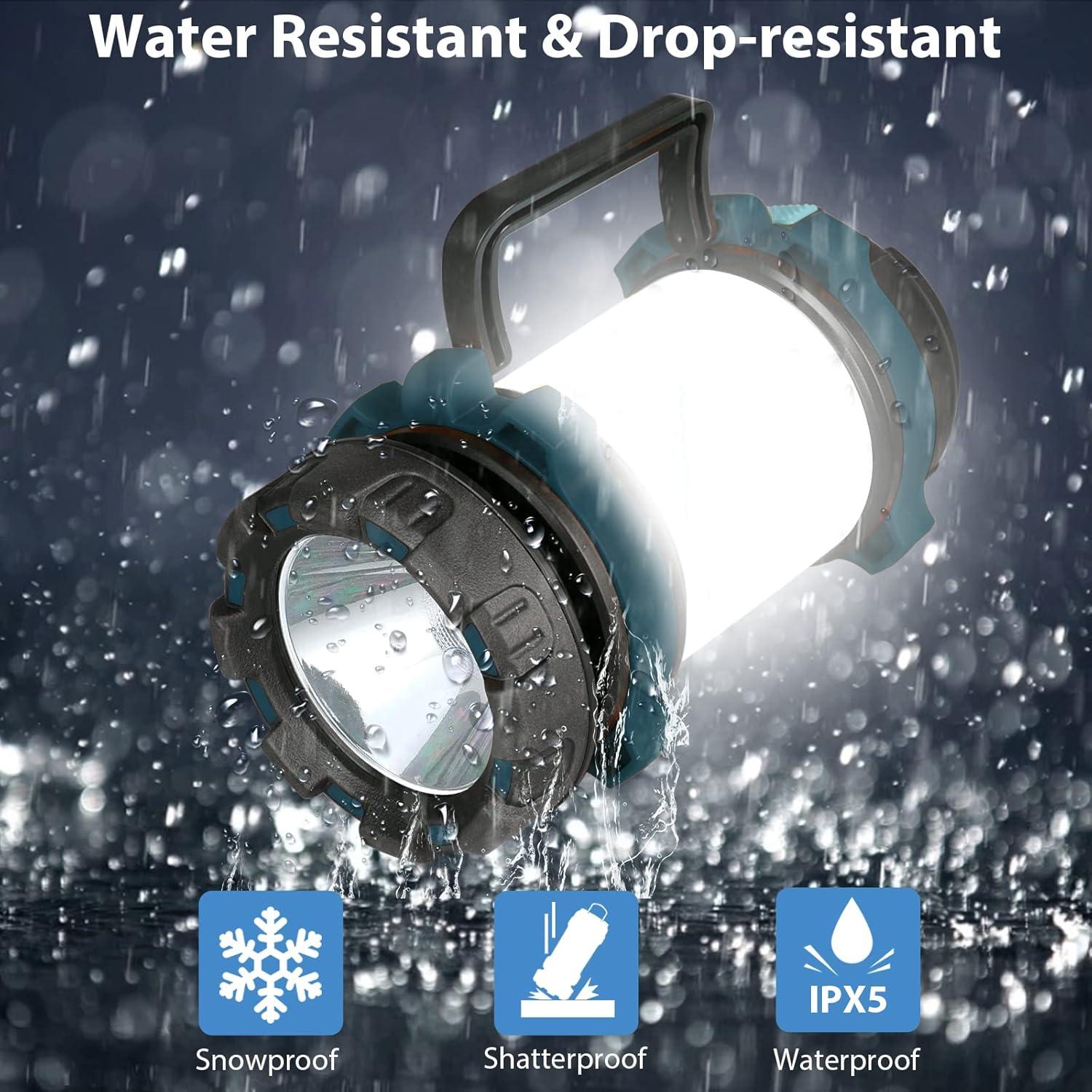 Linterna de Camping BOBKID 2 Paquetes 1000LM Recargable USB