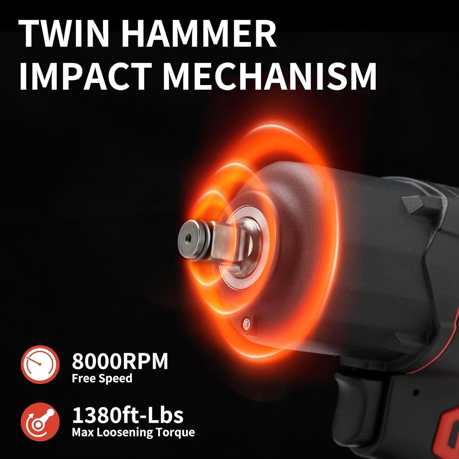 Llave de Impacto Neumática AEROPRO A315 1870.5 Nm Ligera