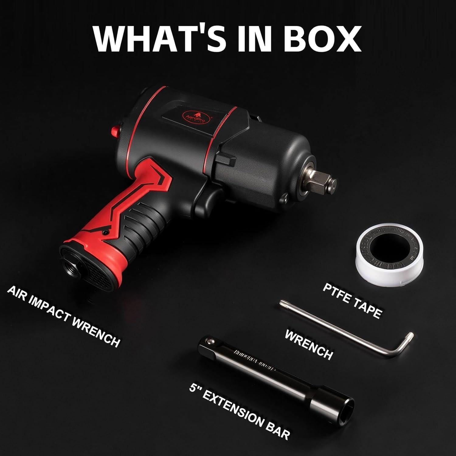 Llave de Impacto Neumática AEROPRO A315 1870.5 Nm Ligera