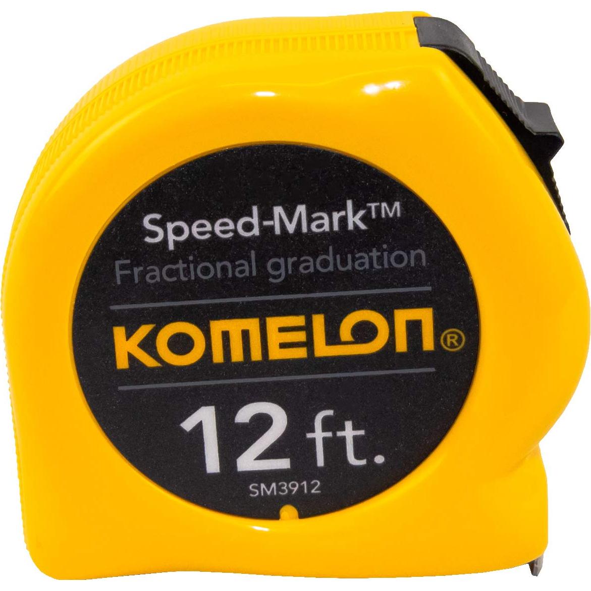 Cinta Métrica Komelon SM3912 de Acero 30 cm x 1.6 cm (Paquete de 2)