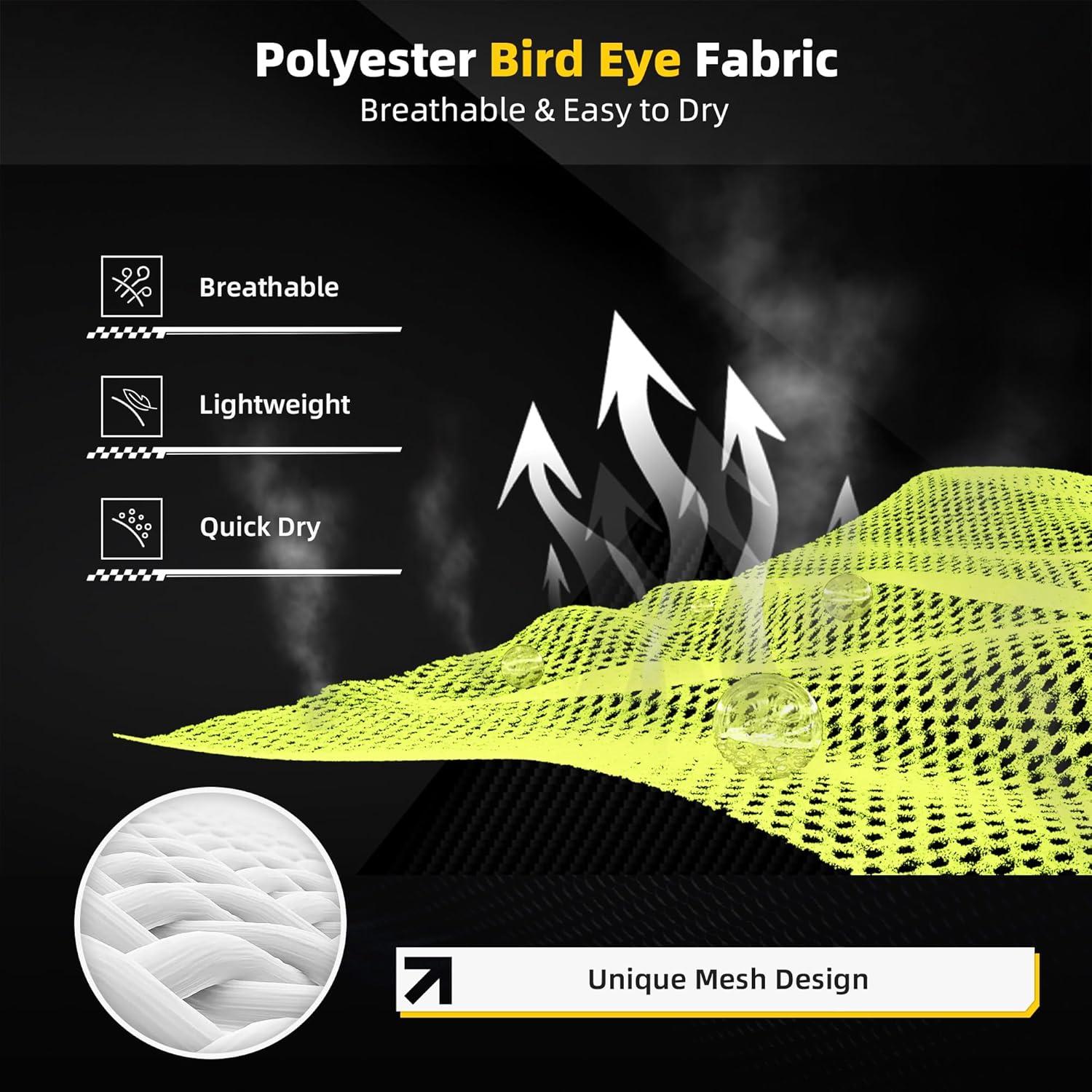 Chaleco de Seguridad Shorfune Amarillo con Bolsillos y Reflectantes