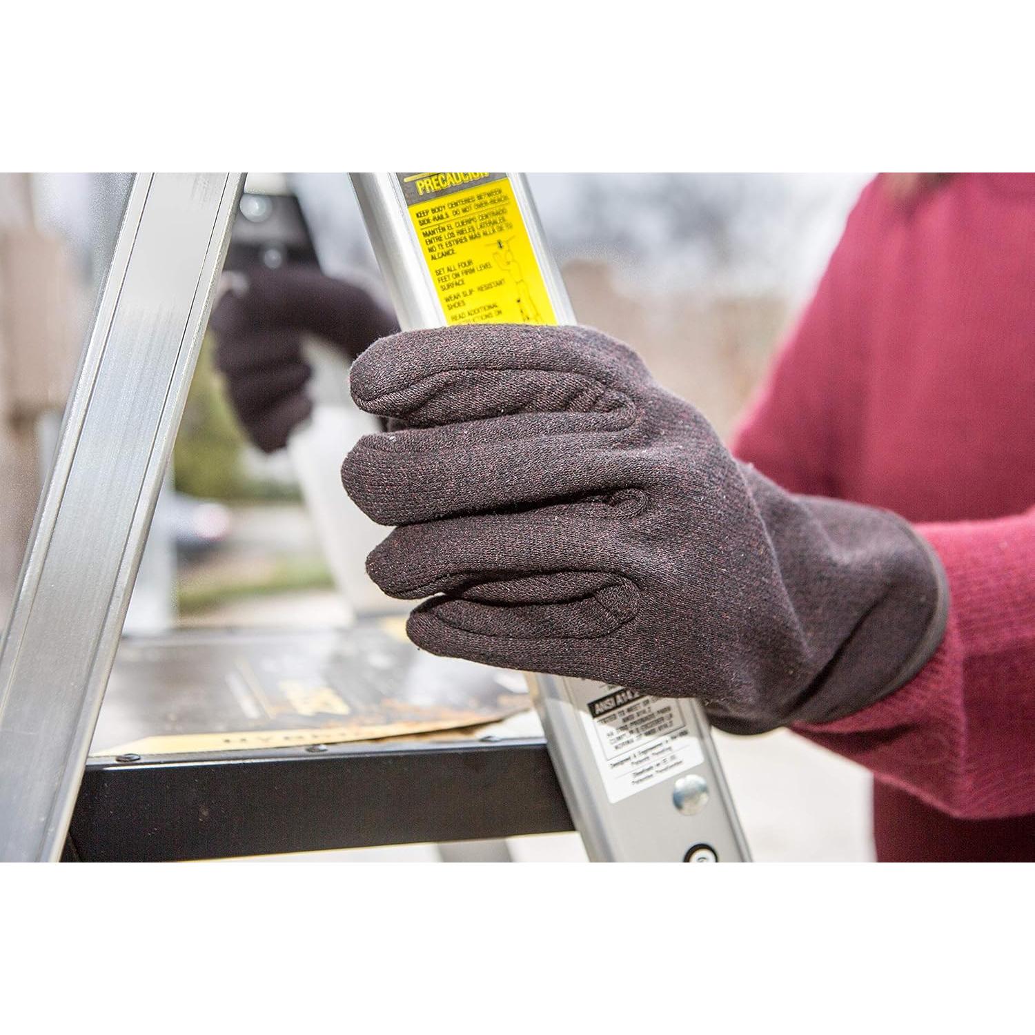 Guantes de Trabajo Invierno G & F Grande Forro Polar Rojo