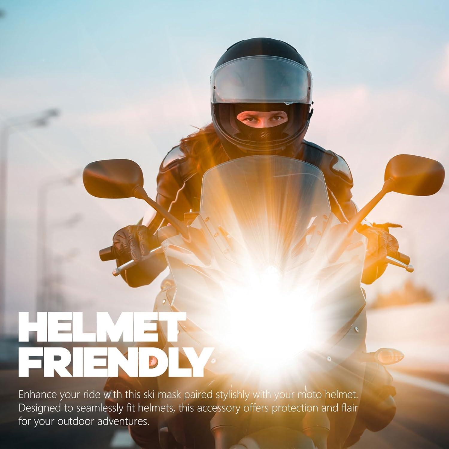 Balaclava Fuinloth Unisex - Máscara de Esquí y Gaiter UV