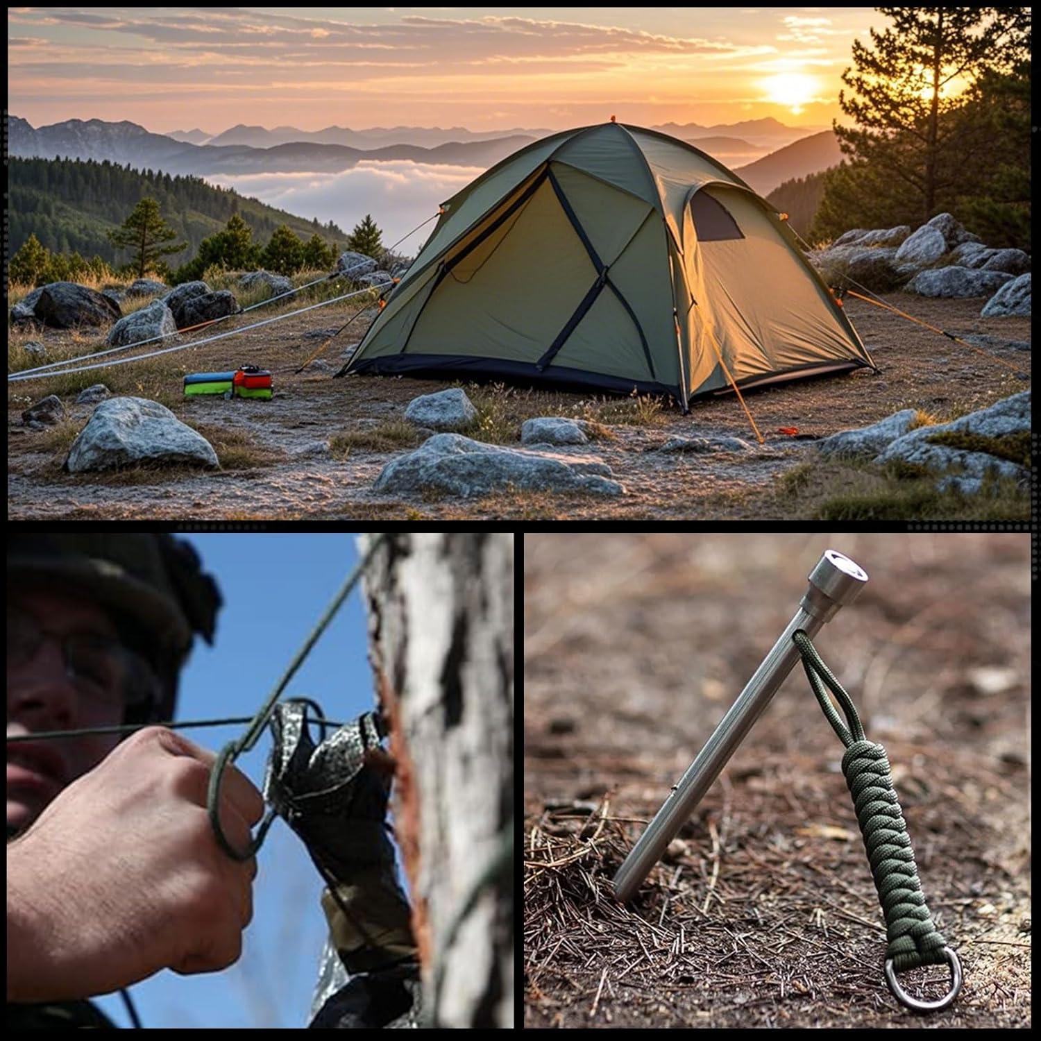 Cuerda Paracord 550 KOKKOYA 30.5m Nylon Verde Militar