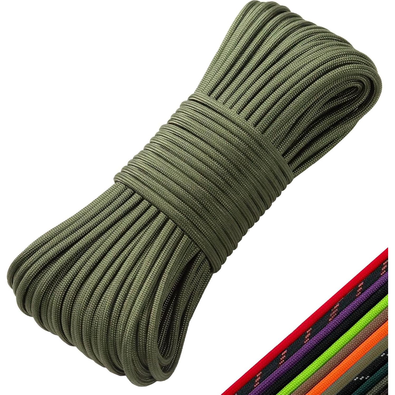 Cuerda Paracord 550 KOKKOYA 30.5m Nylon Verde Militar