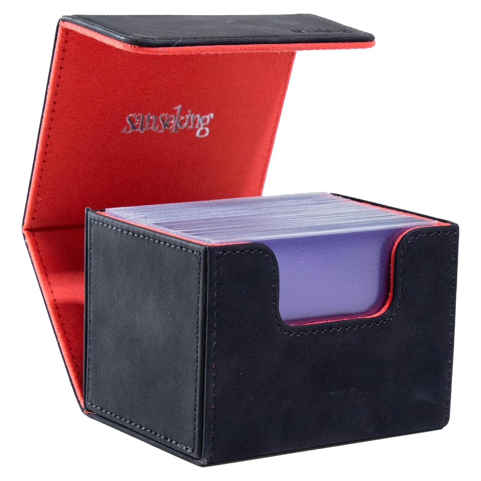 Caja de Barajas Sanseking para MTG - Cuero Suave, 100+ Cartas