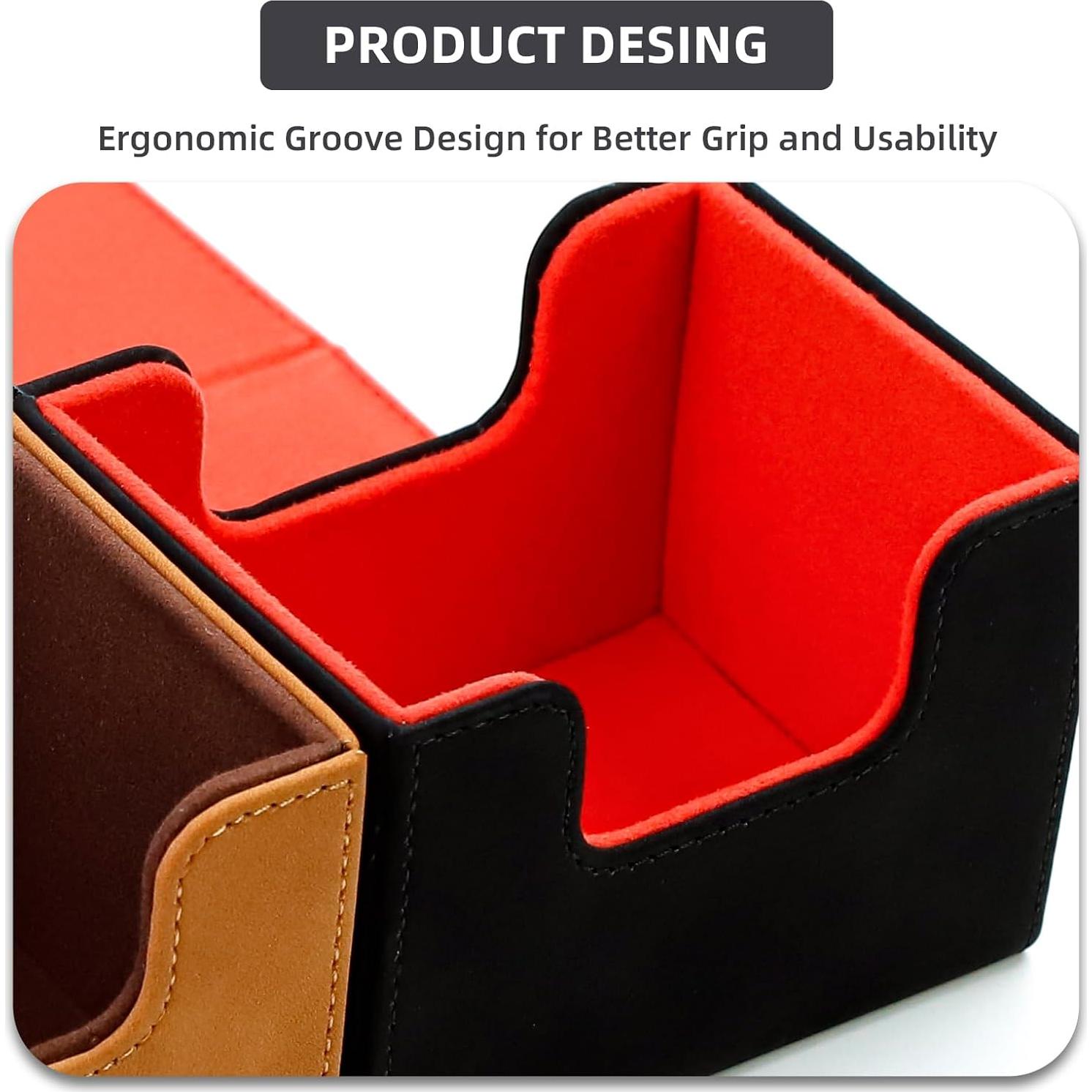 Caja de Barajas Sanseking para MTG - Cuero Suave, 100+ Cartas