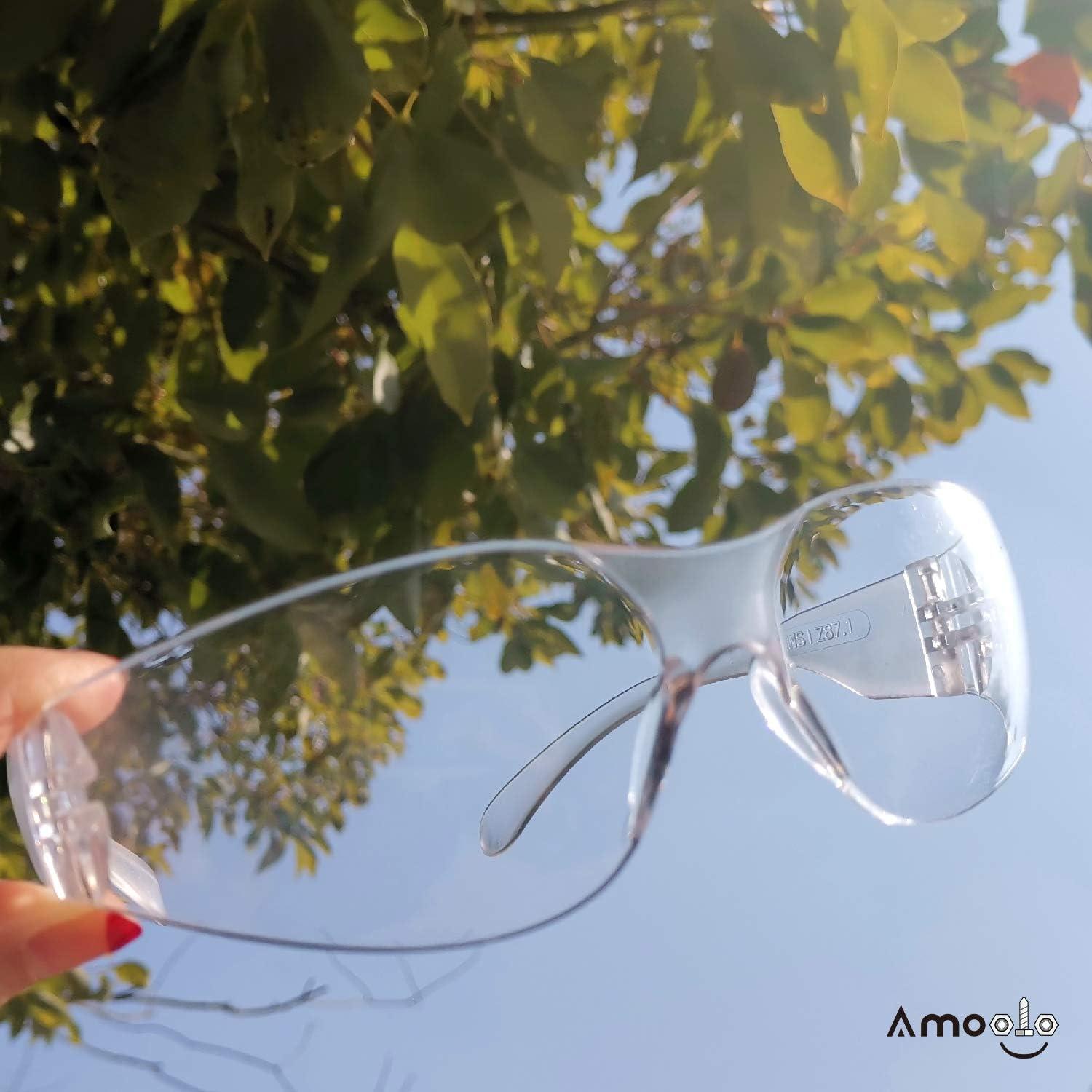 Gafas de Seguridad Amoolo Transparentes Paquete de 24