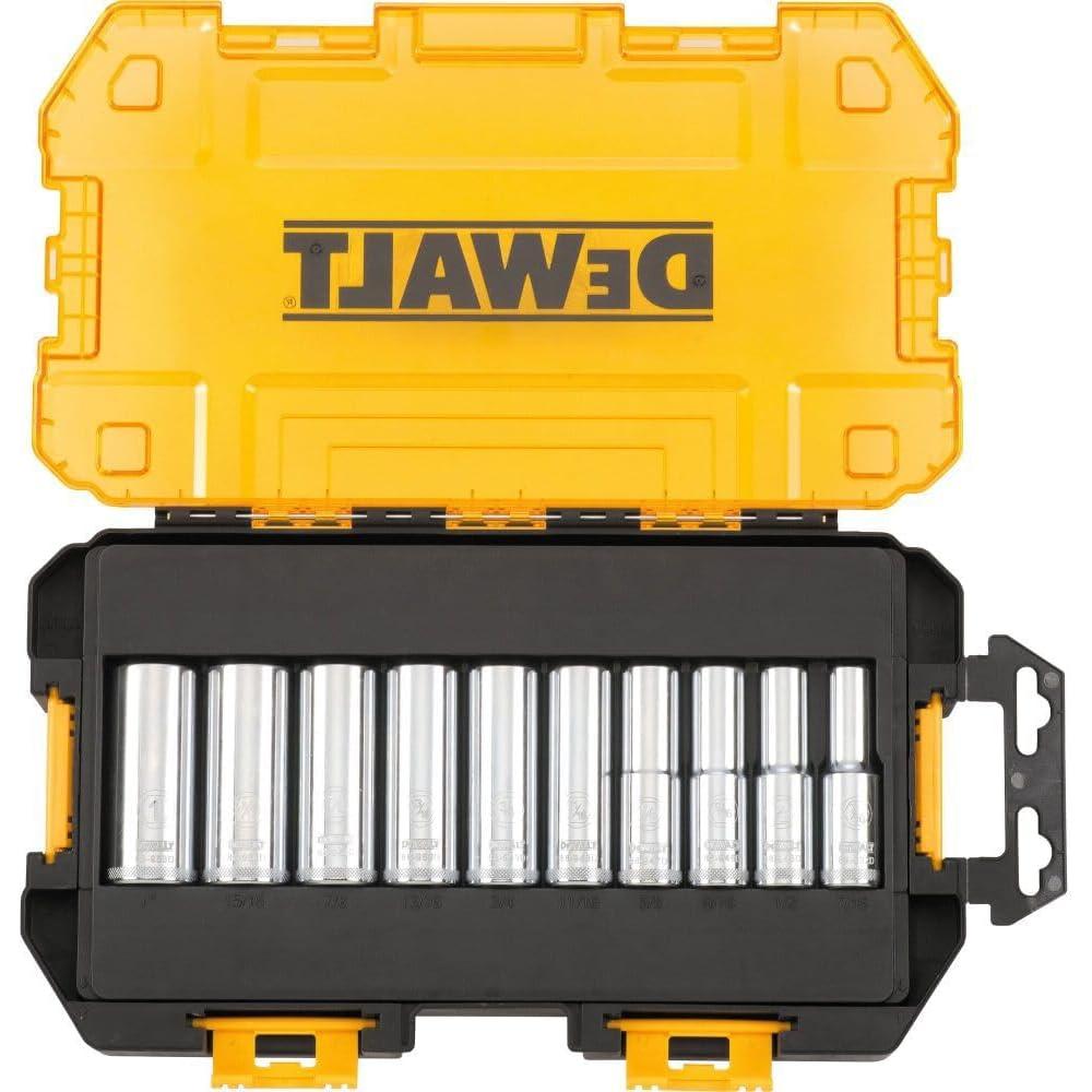 Juego de Enchufes Profundos DEWALT DWMT73814 10 Piezas 1/2"
