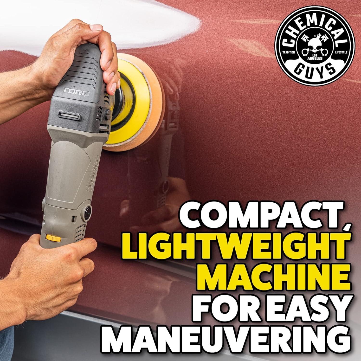 Kit Pulidora Orbital Aleatoria Chemical Guys TORQX 700W 9 Piezas