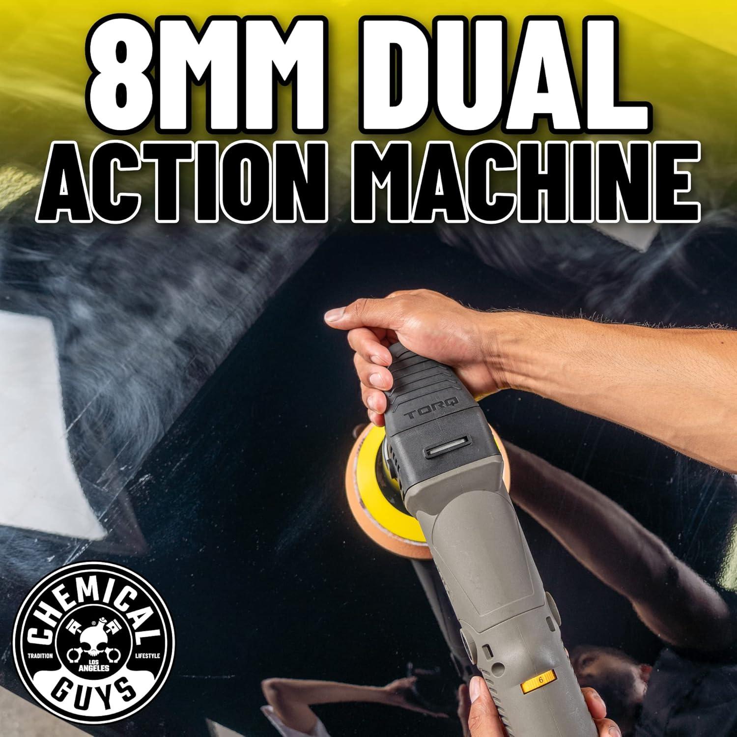 Kit Pulidora Orbital Aleatoria Chemical Guys TORQX 700W 9 Piezas
