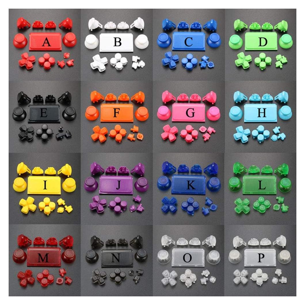 Juego de Botones Reemplazo para Controlador PS4 Pro - Negro