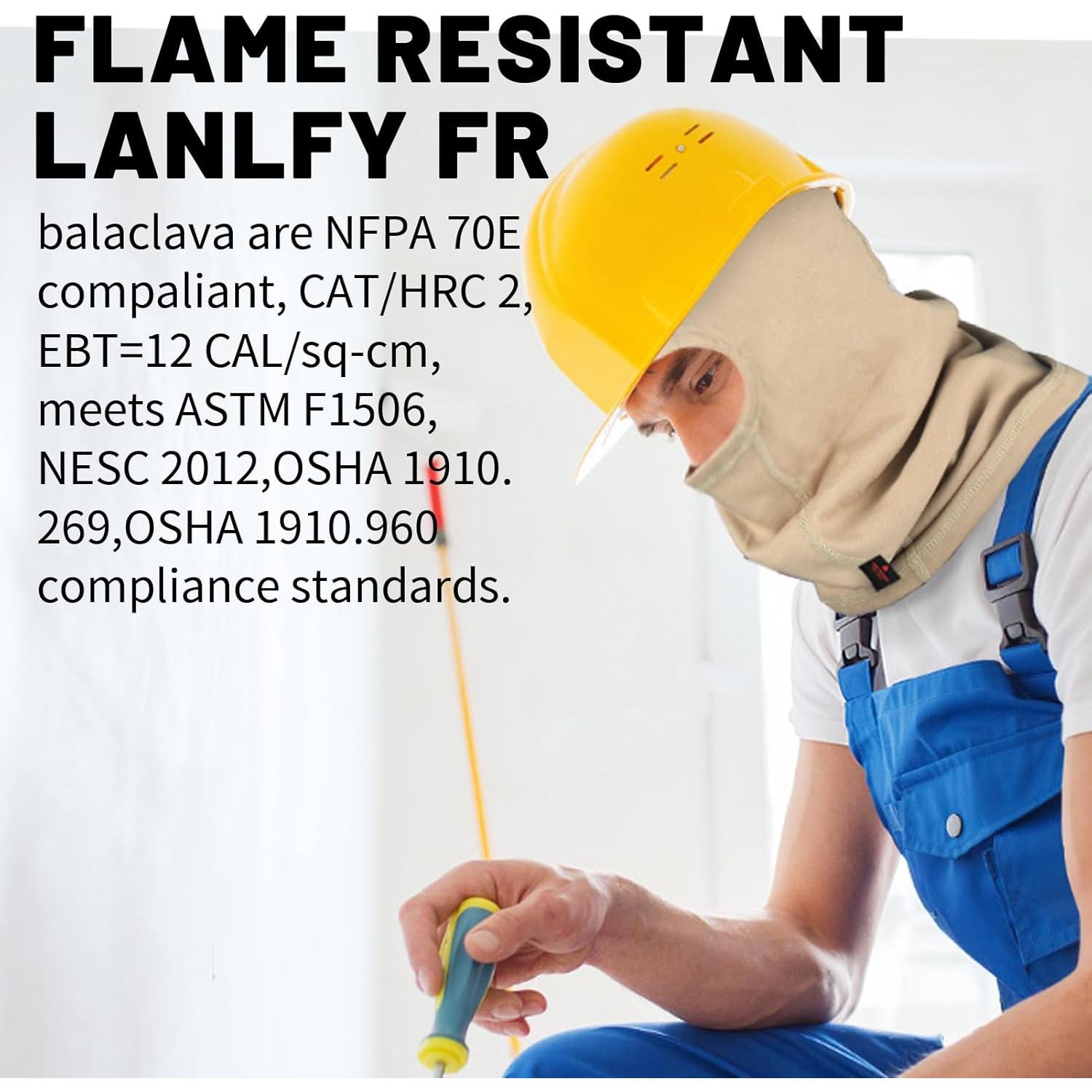 Capucha de Soldadura FR Balaclava Algodón HRC2 Unisex