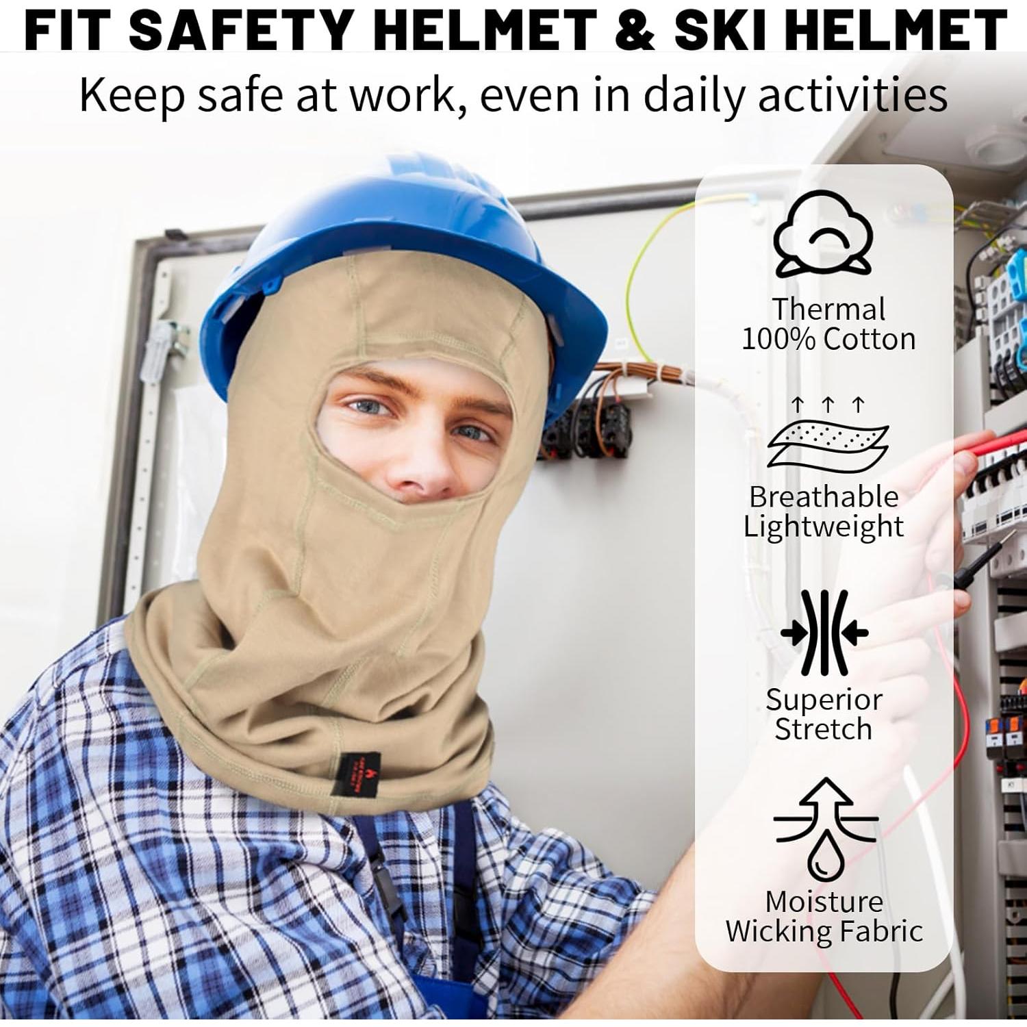 Capucha de Soldadura FR Balaclava Algodón HRC2 Unisex