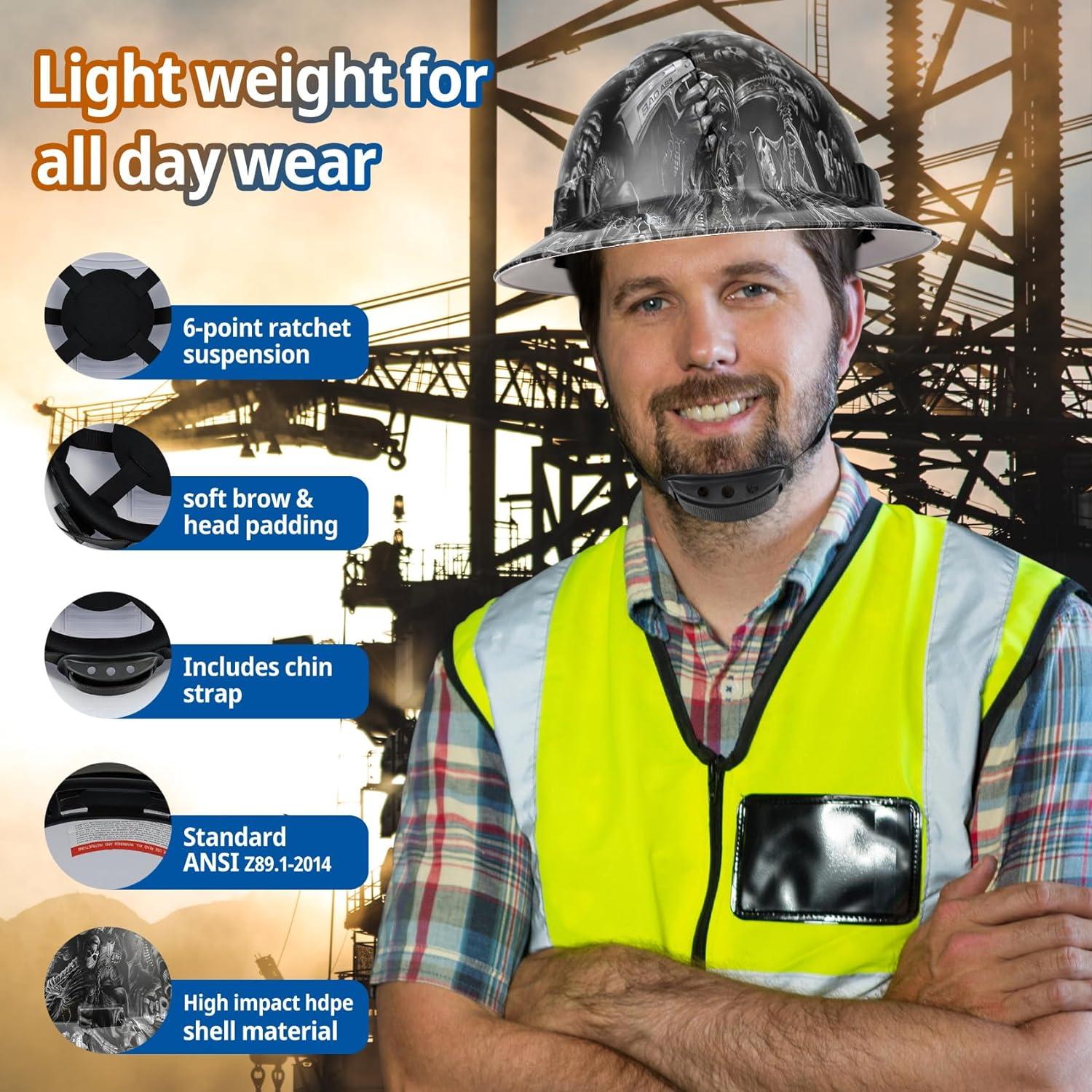 Casco de Seguridad TOKISHI X002 Fibra Carbono 6 Puntos