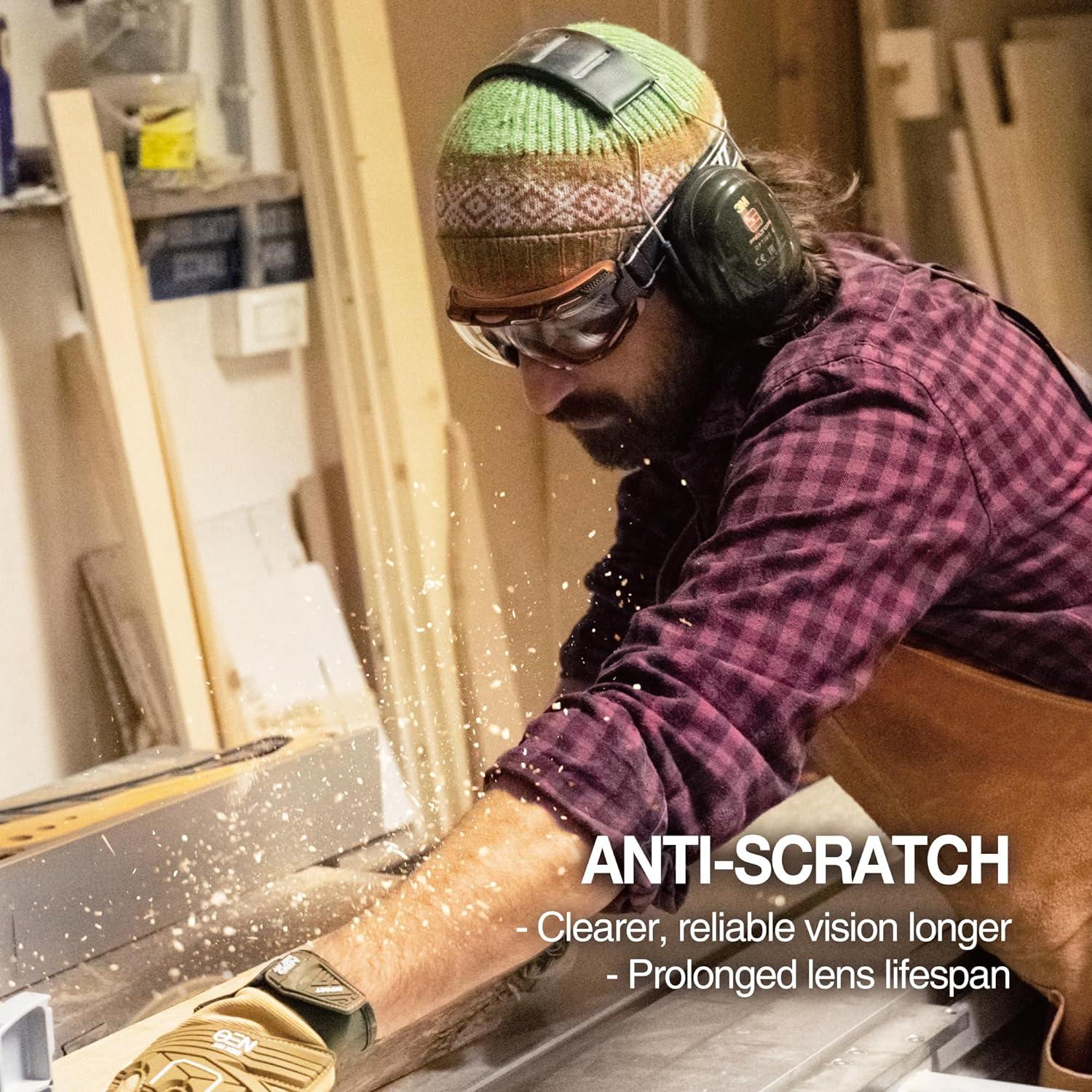 Gafas de Seguridad DEX FIT SG220 Antivaho UV400 Ajustables