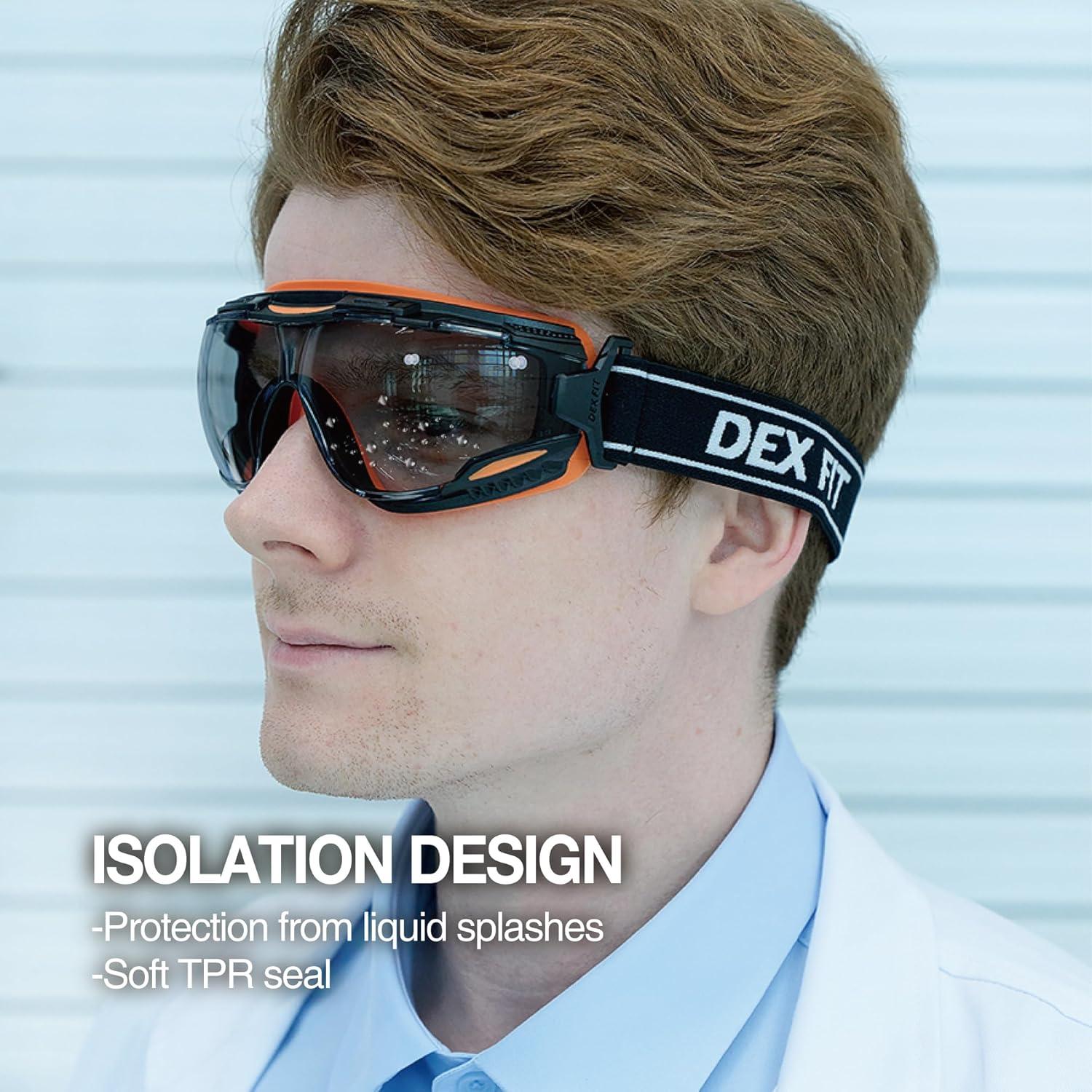 Gafas de Seguridad DEX FIT SG220 Antivaho UV400 Ajustables