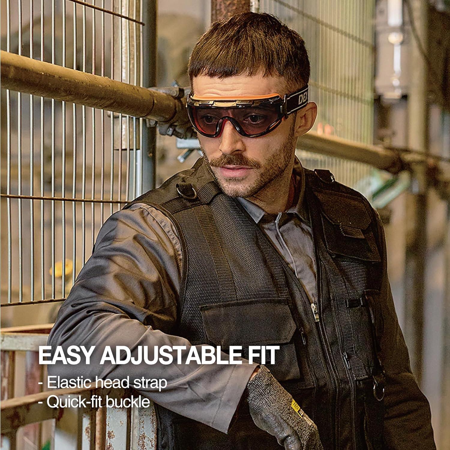 Gafas de Seguridad DEX FIT SG220 Antivaho UV400 Ajustables