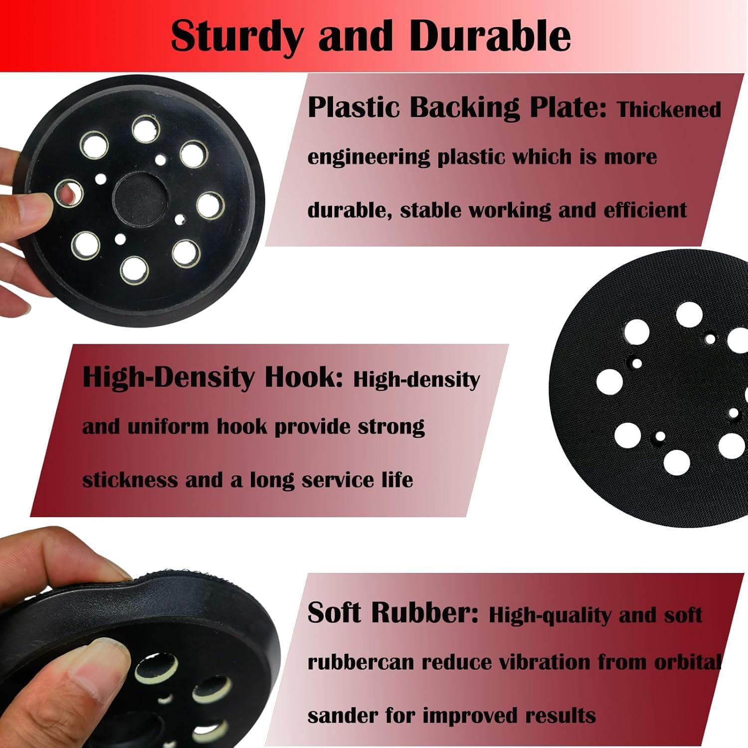 Almohadilla de Lijadora 5" Tockrop para Ryobi y Ridgid