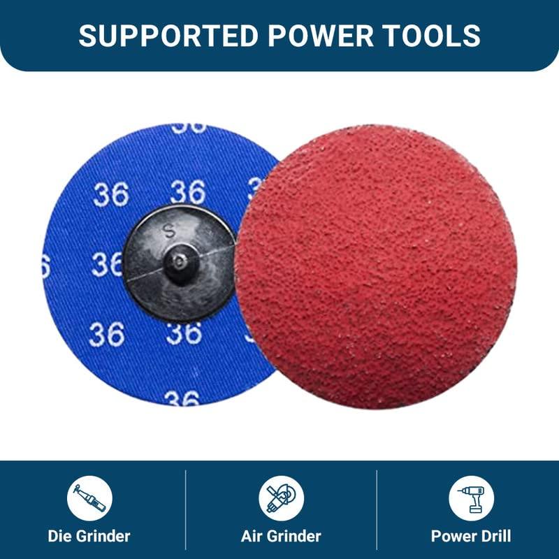Discos de Lijado Cerámico 75 mm Benchmark Abrasives - 500 Paquete 24 Grano