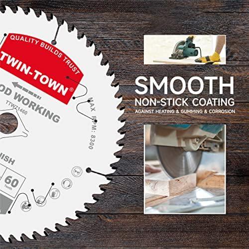 Sierra Circular 18.4 cm TWIN-TOWN 60 Dientes para Madera