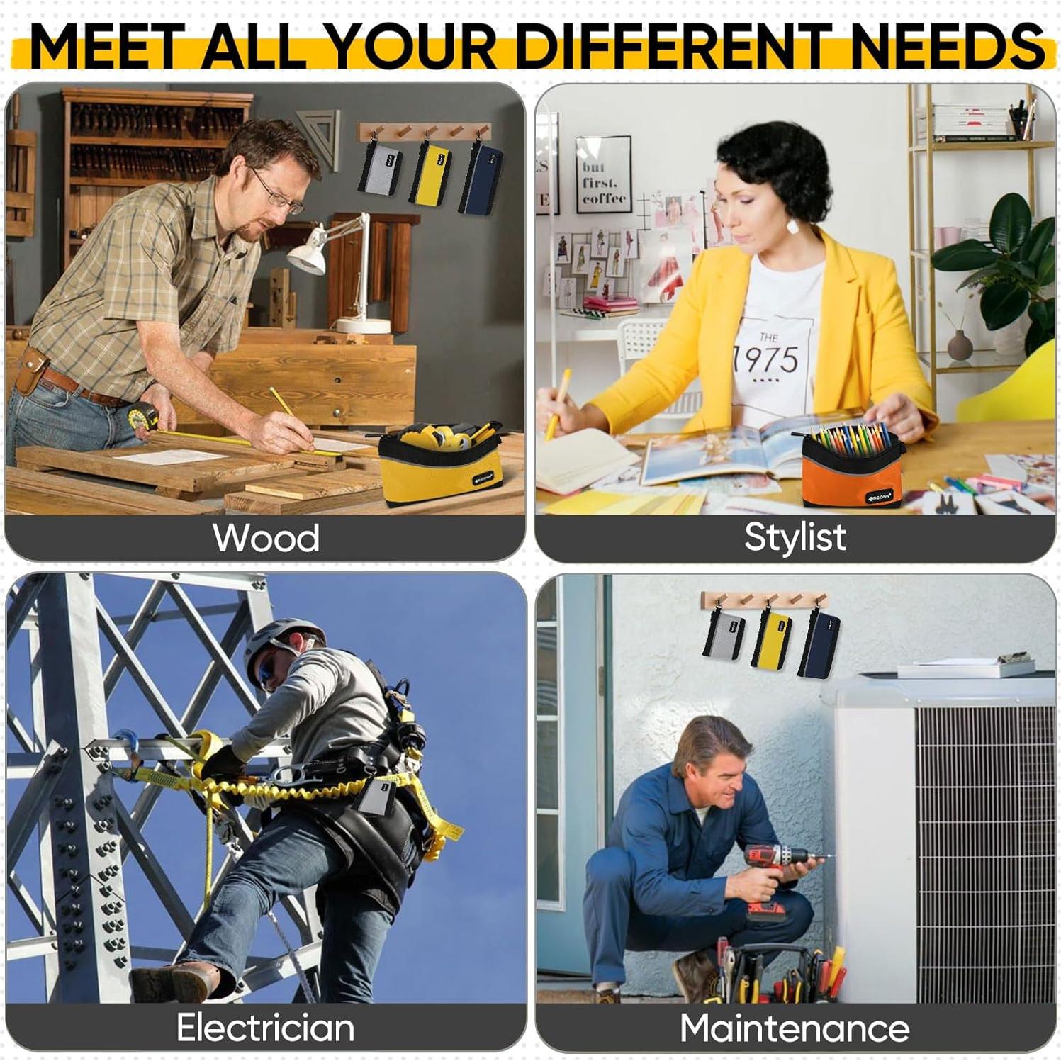 Bolsas de Herramientas TICONN 3 Paquete Mediano Impermeables