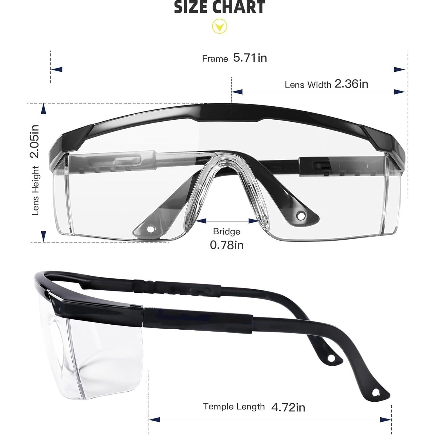 Gafas de seguridad DAY SUN PES02, Anti-vaho, Ajustables