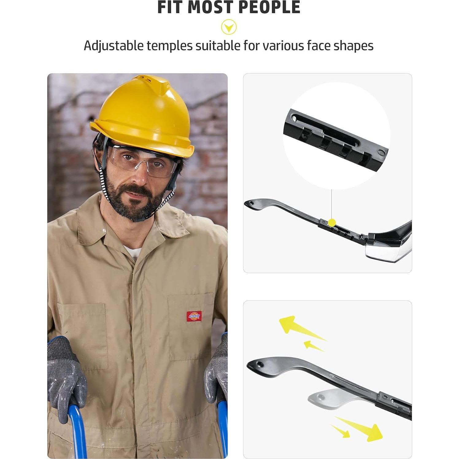 Gafas de seguridad DAY SUN PES02, Anti-vaho, Ajustables