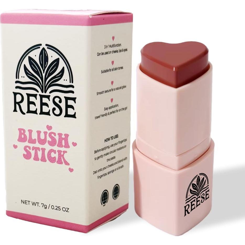 Bastón de Rubor Multifuncional 3-en-1 Reese - Uva Encantadora