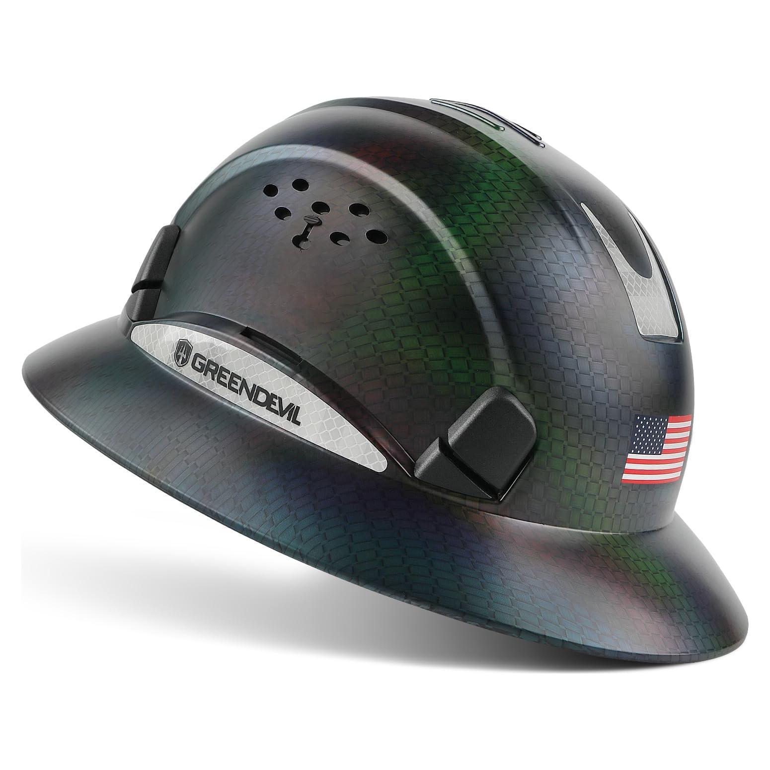 Casco de Construcción GREEN DEVIL Mervex Visera Completa