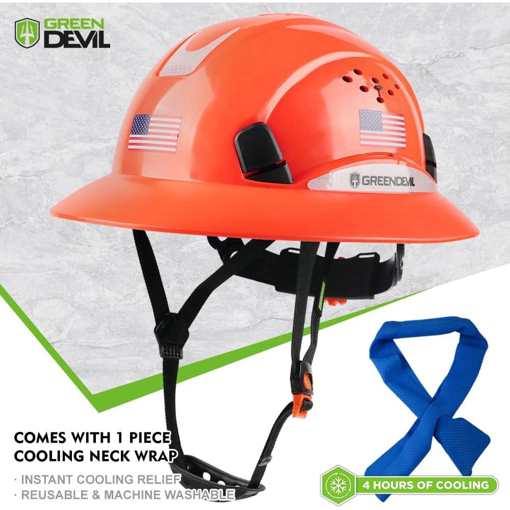 Casco de Seguridad GREEN DEVIL Mervex Vent FB Naranja