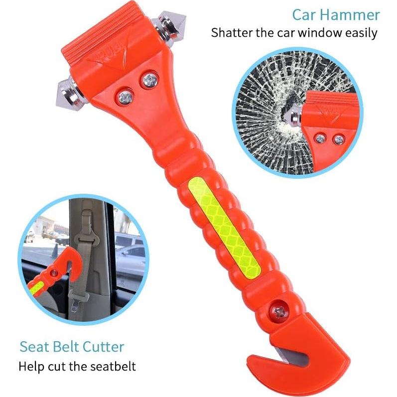 Kit de Escape de Emergencia 2 PCS GoDeCho Martillo y Cortador