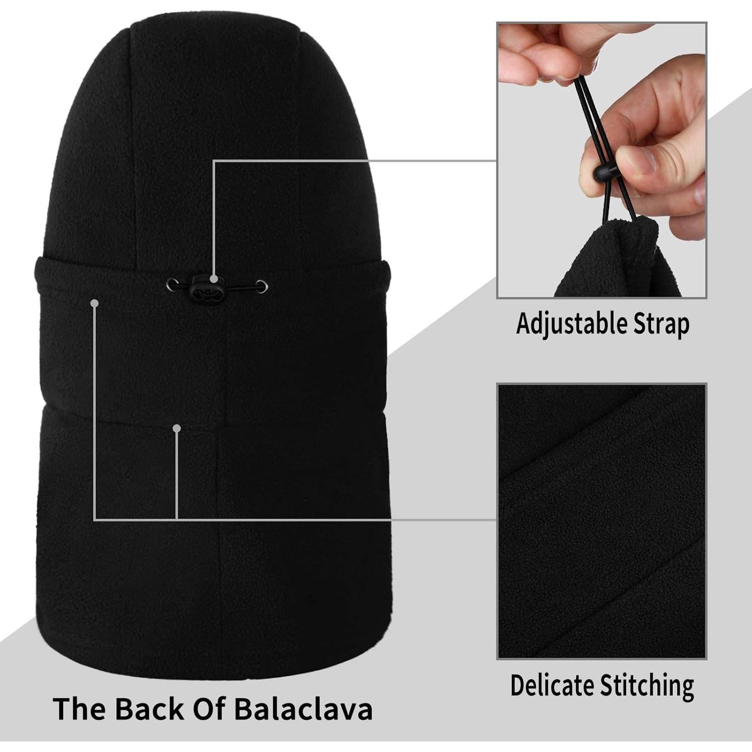 Máscara de Esquí Achiou Unisex con Capucha y Calentador de Cuello