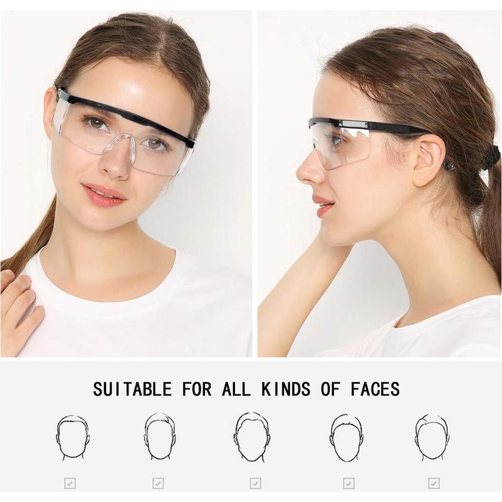 Gafas de Seguridad 5PCS Ajustables UV Anti-Niebla Unisex