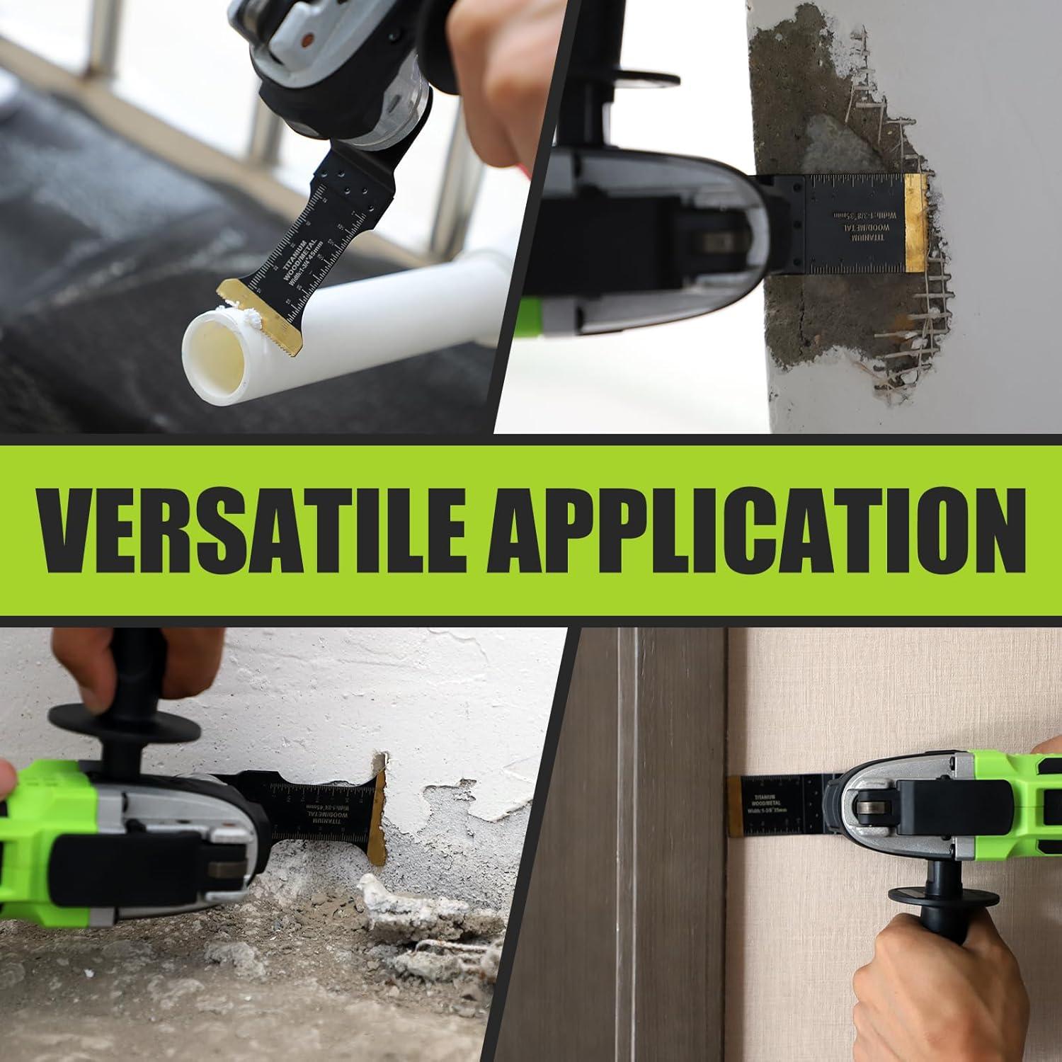 Cuchillas Oscilantes de Titanio COMOWARE 10 Pcs Multi-Tarea