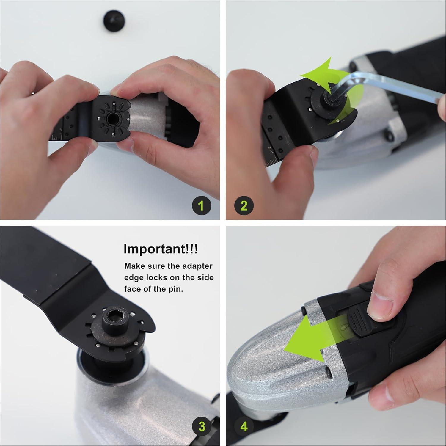 Cuchillas Oscilantes de Titanio COMOWARE 10 Pcs Multi-Tarea