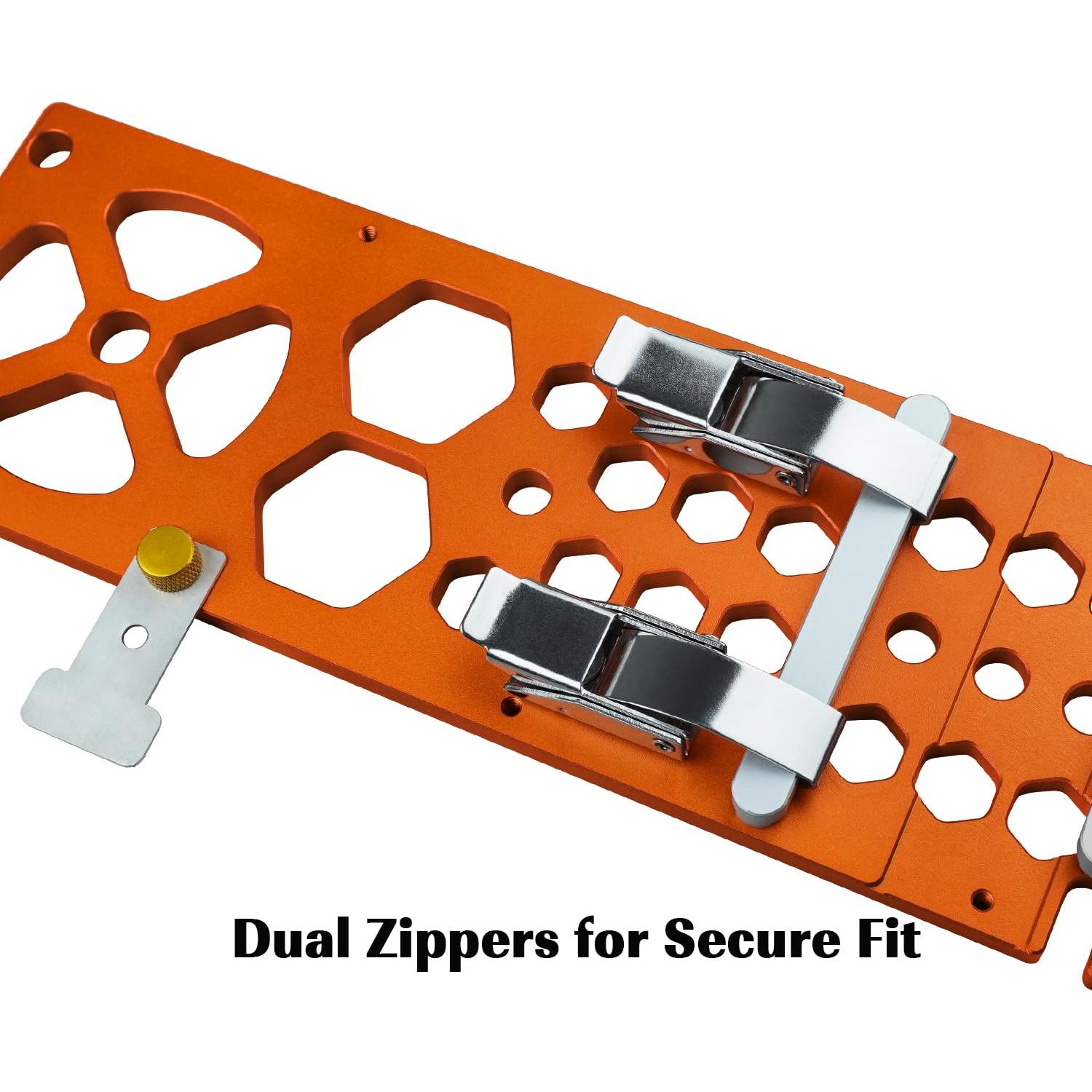 Track Saw Square Guide Rail Accessory,Guide Rail Square,Enhanced Stability for Festool & Makita Rails, Easy-Attach Design for Accurate Woodworking(Orange Updated)