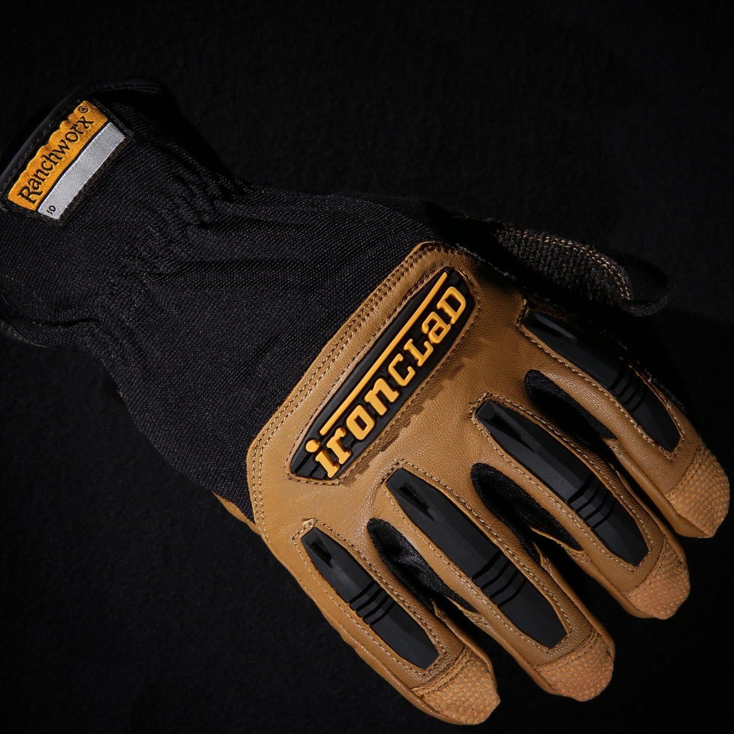 Guantes de Trabajo Ironclad RWG204L Cuero Bullwhip Grande