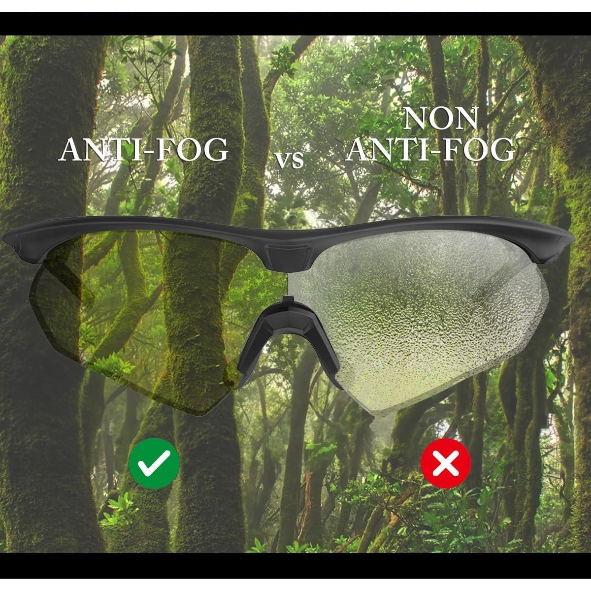 Gafas de seguridad S53 antiempañante para caza y tiro