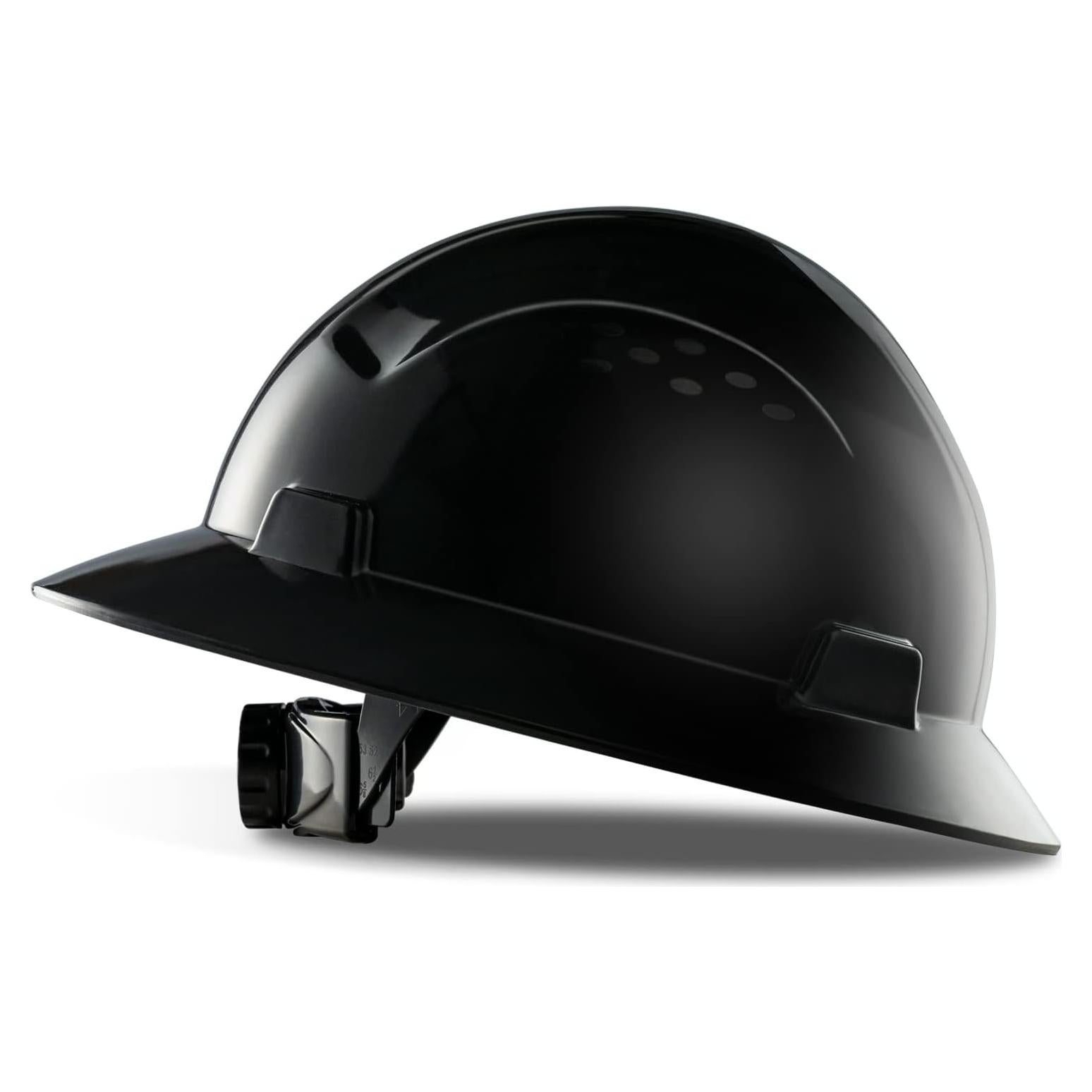 Casco de Seguridad LANON Negro HDPE Ajustable 4 Puntos