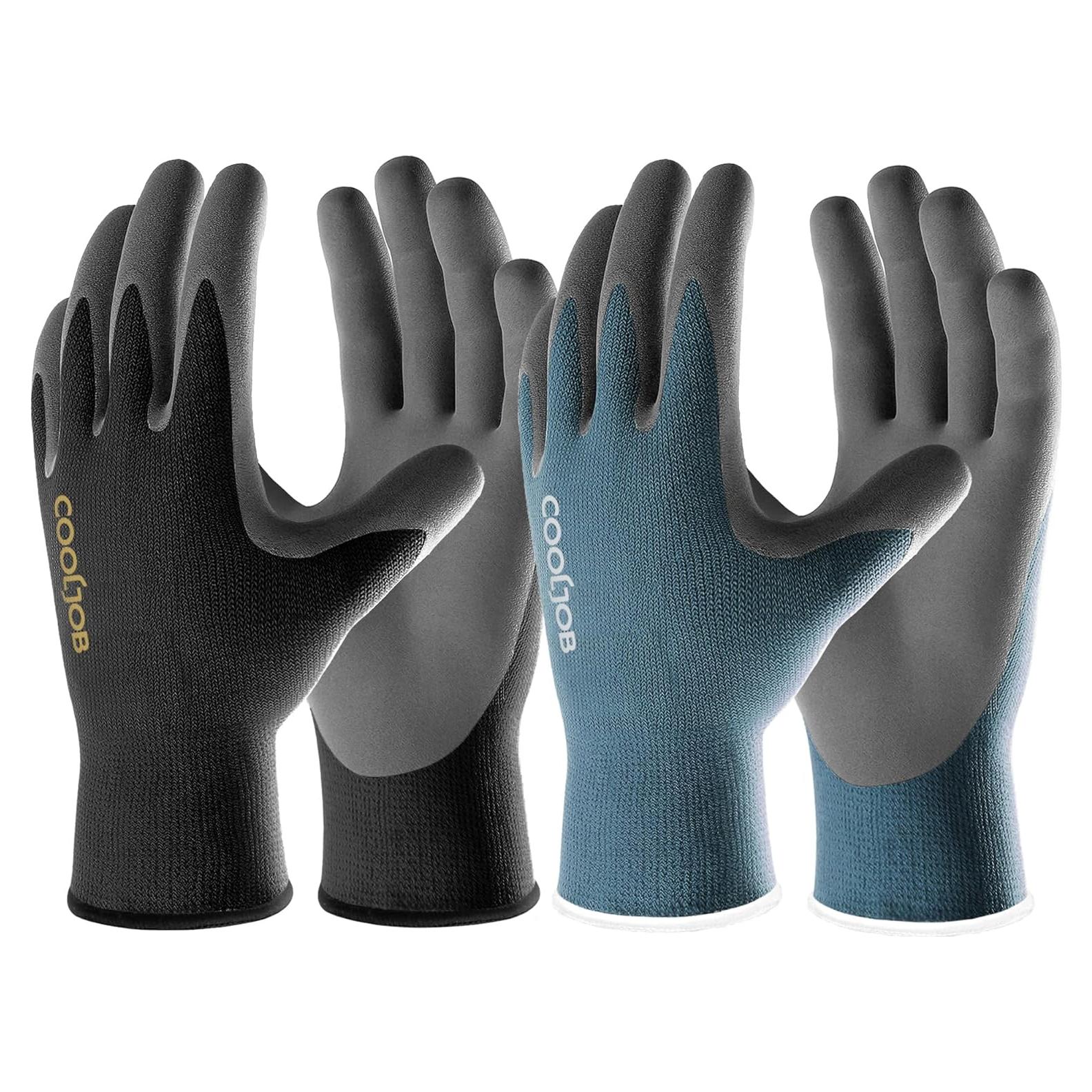 Guantes de Jardinería COOLJOB Táctiles Nitrilo 6 Pares Grande