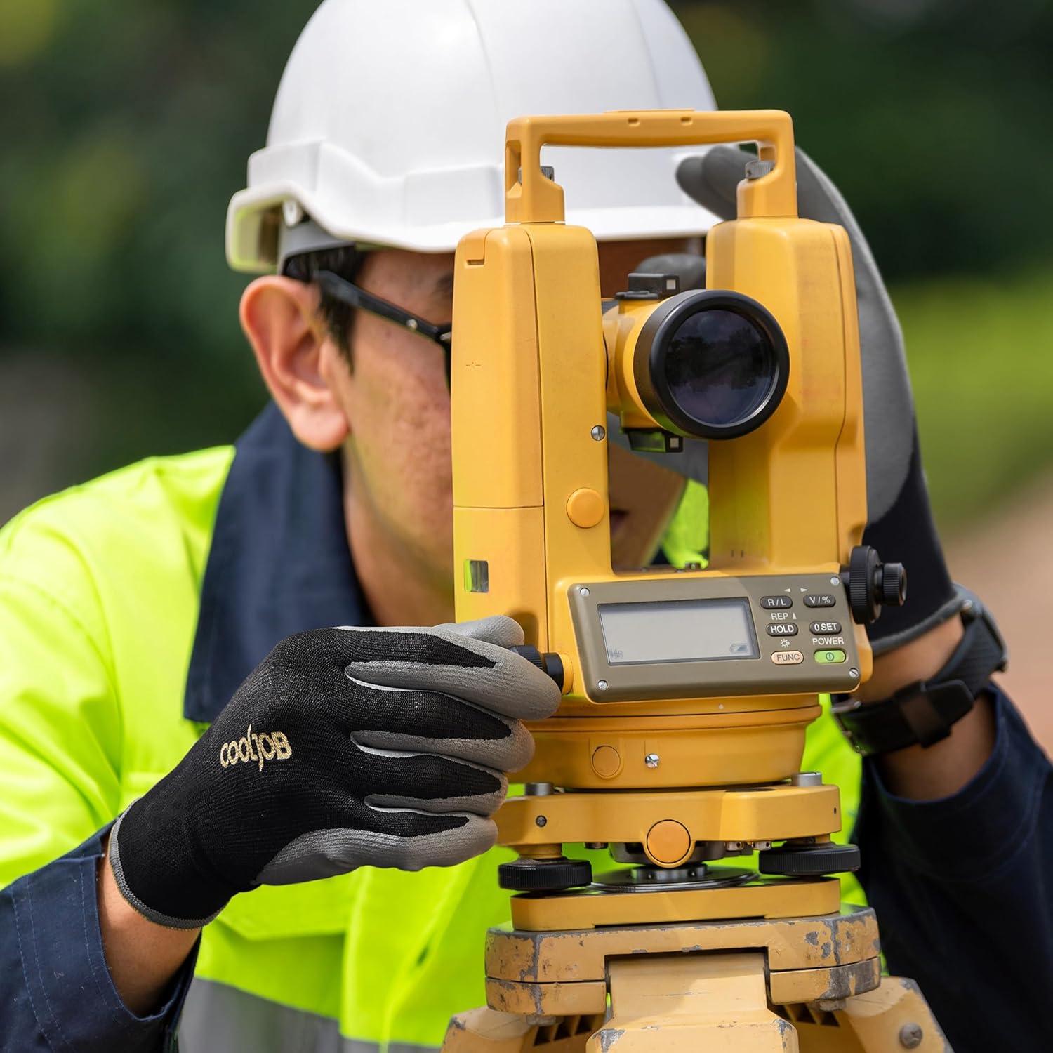 Guantes de Jardinería COOLJOB Táctiles Nitrilo 6 Pares Grande