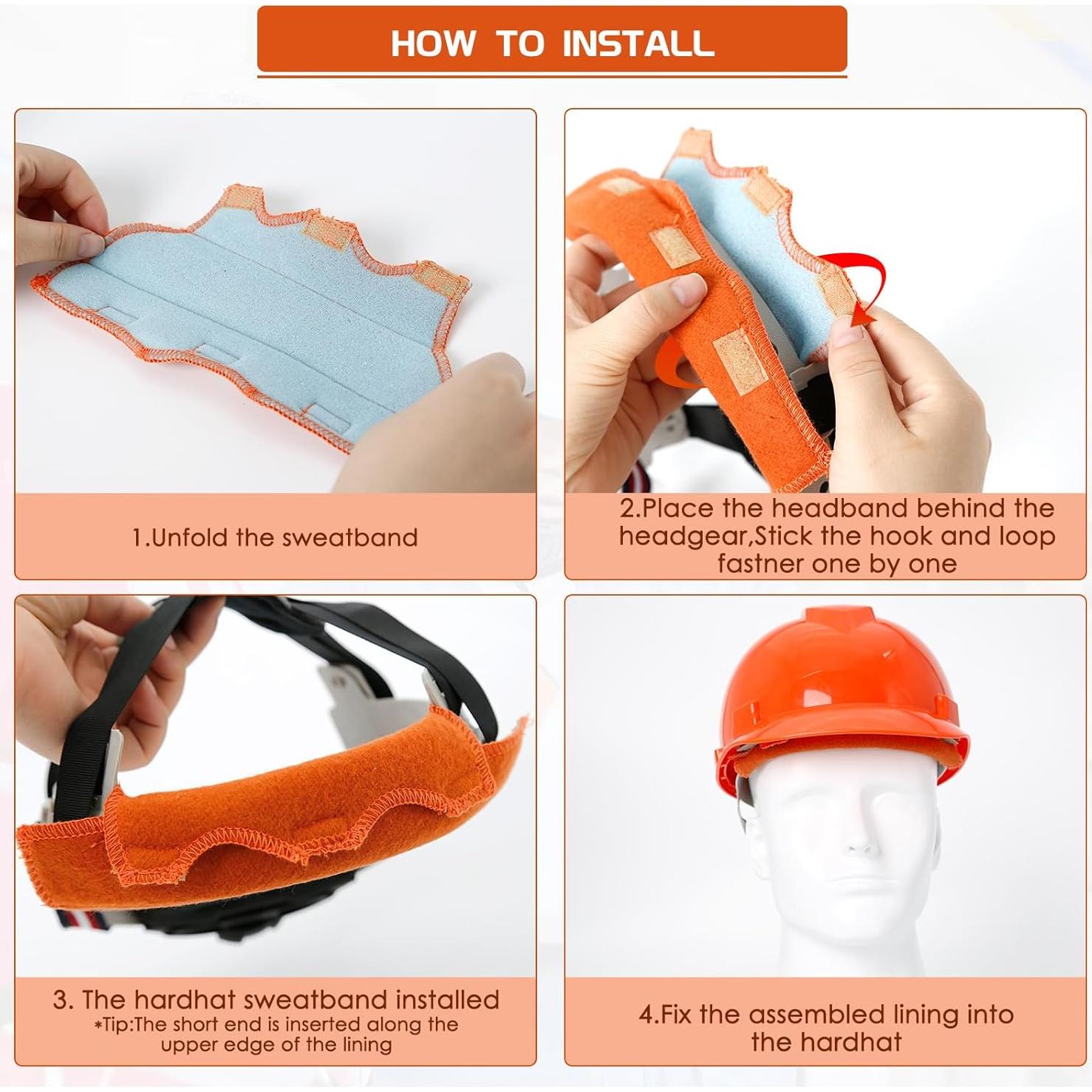 Banda para Sudor de Casco Aolamegs Algodón Ignífugo 2 Piezas