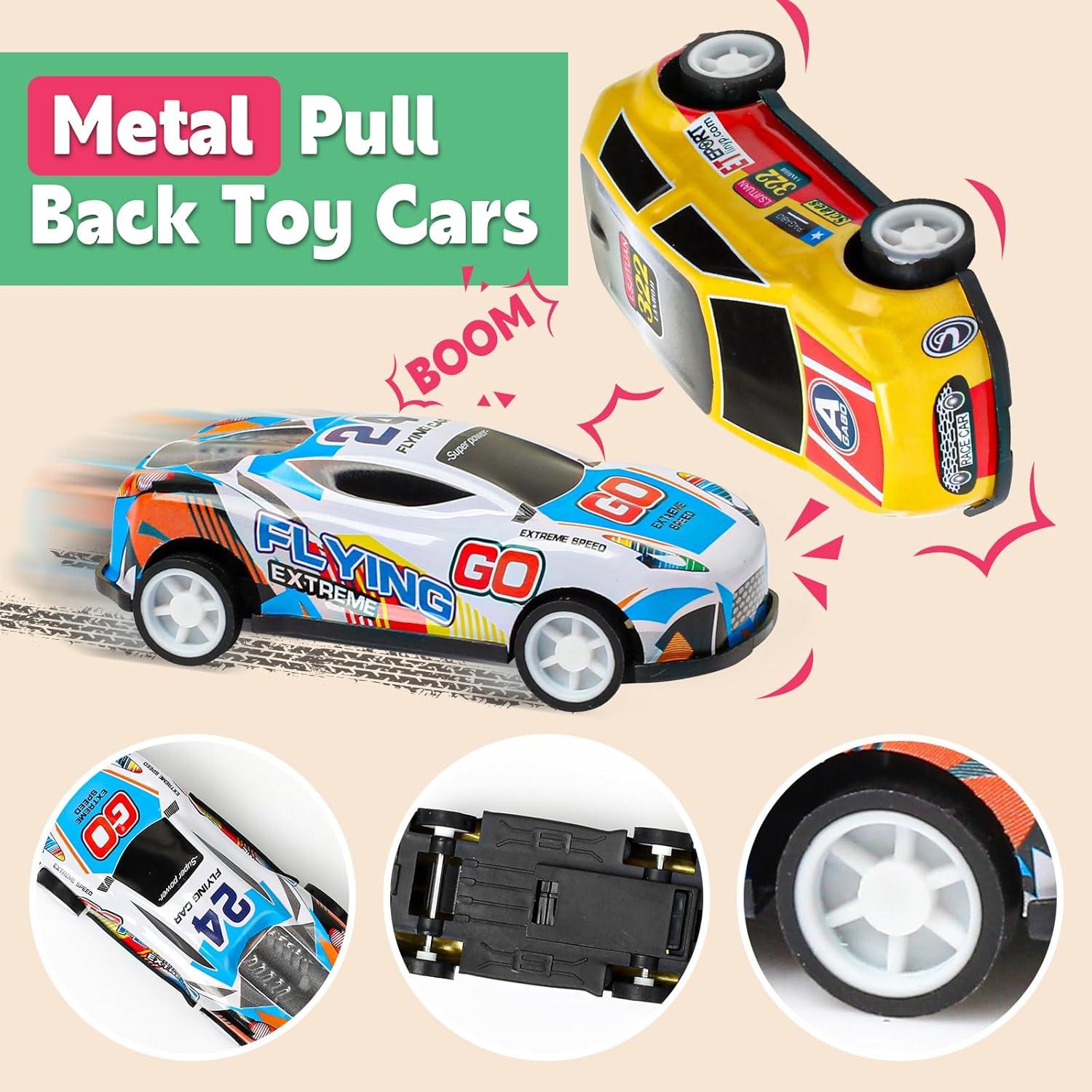 Coches Mini de Retroceso AZEN - 120 Pcs para Niños 3+