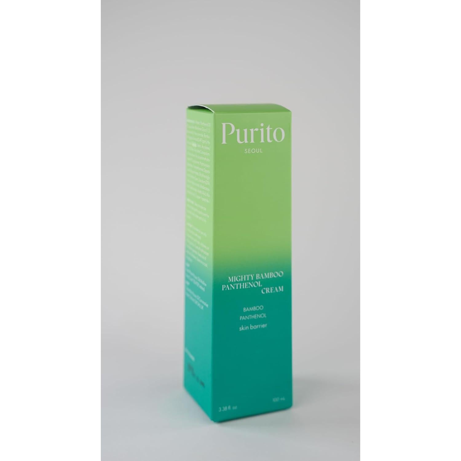 Crema Hidratante Pantenol Mighty Bamboo Purito 100ml - Vegana