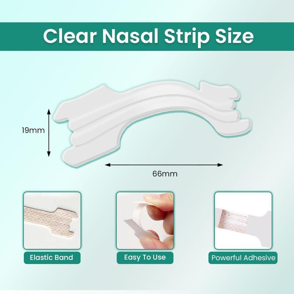 Tiras Nasales Transparentes Massner - Paquete de 100 Unidades