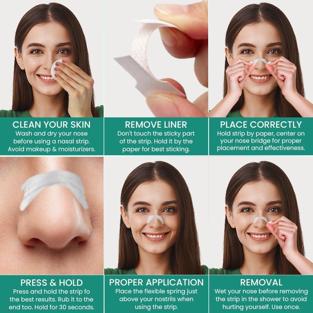 Tiras Nasales Transparentes Massner - Paquete de 100 Unidades